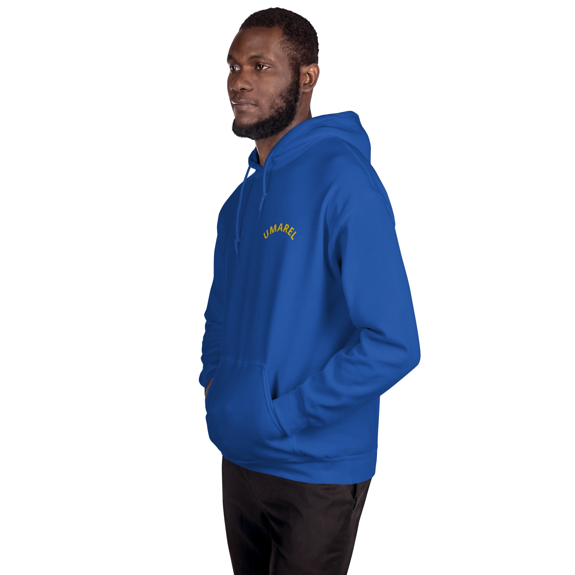 Felpa Ricamata Unisex – Morbida con Cappuccio e Tasca Frontale – Stile Streetwear – Umarel