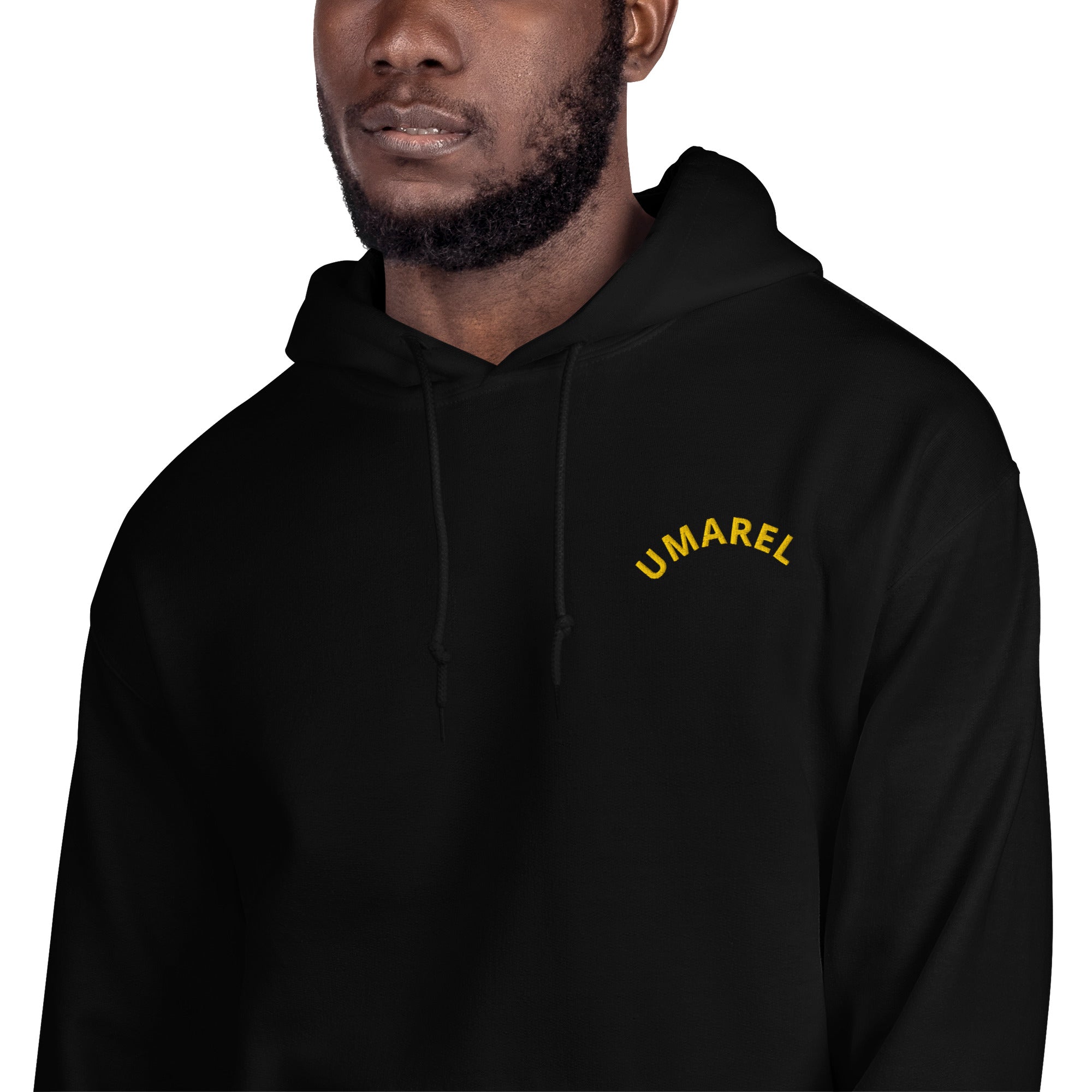 Felpa Ricamata Unisex – Morbida con Cappuccio e Tasca Frontale – Stile Streetwear – Umarel