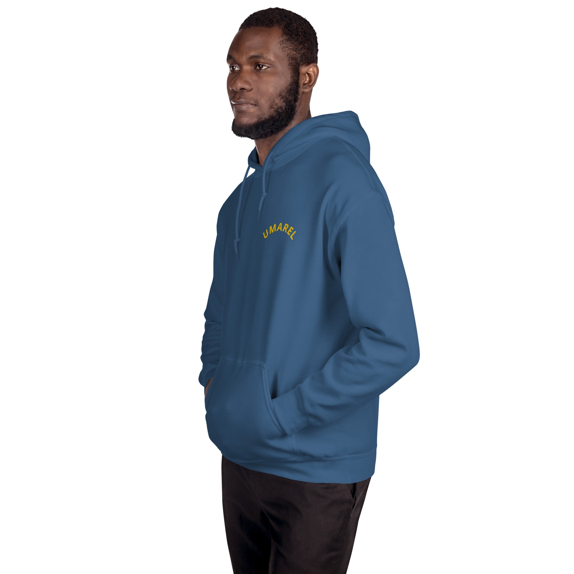 Felpa Ricamata Unisex – Morbida con Cappuccio e Tasca Frontale – Stile Streetwear – Umarel