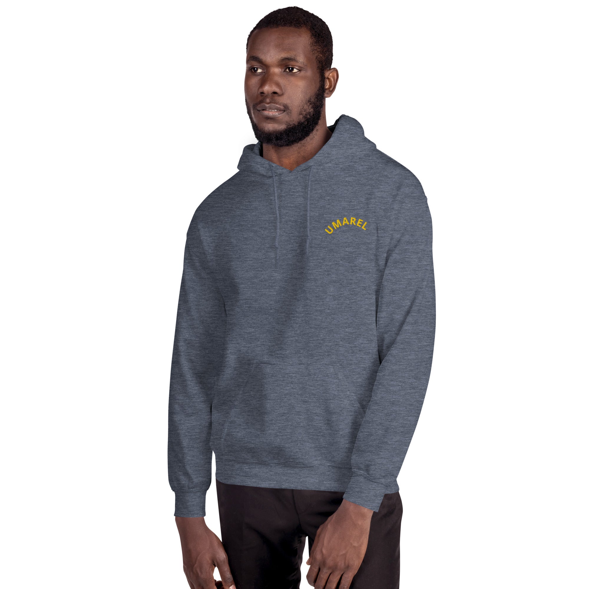 Felpa Ricamata Unisex – Morbida con Cappuccio e Tasca Frontale – Stile Streetwear – Umarel