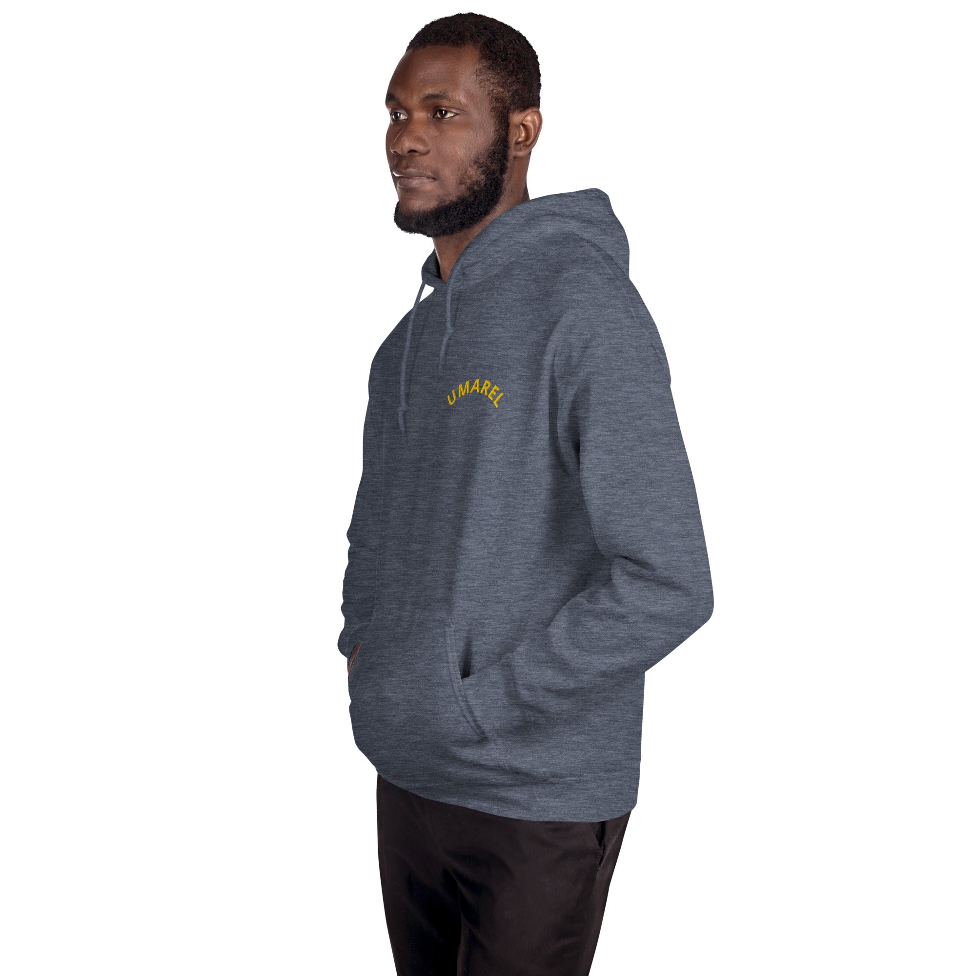 Felpa Ricamata Unisex – Morbida con Cappuccio e Tasca Frontale – Stile Streetwear – Umarel