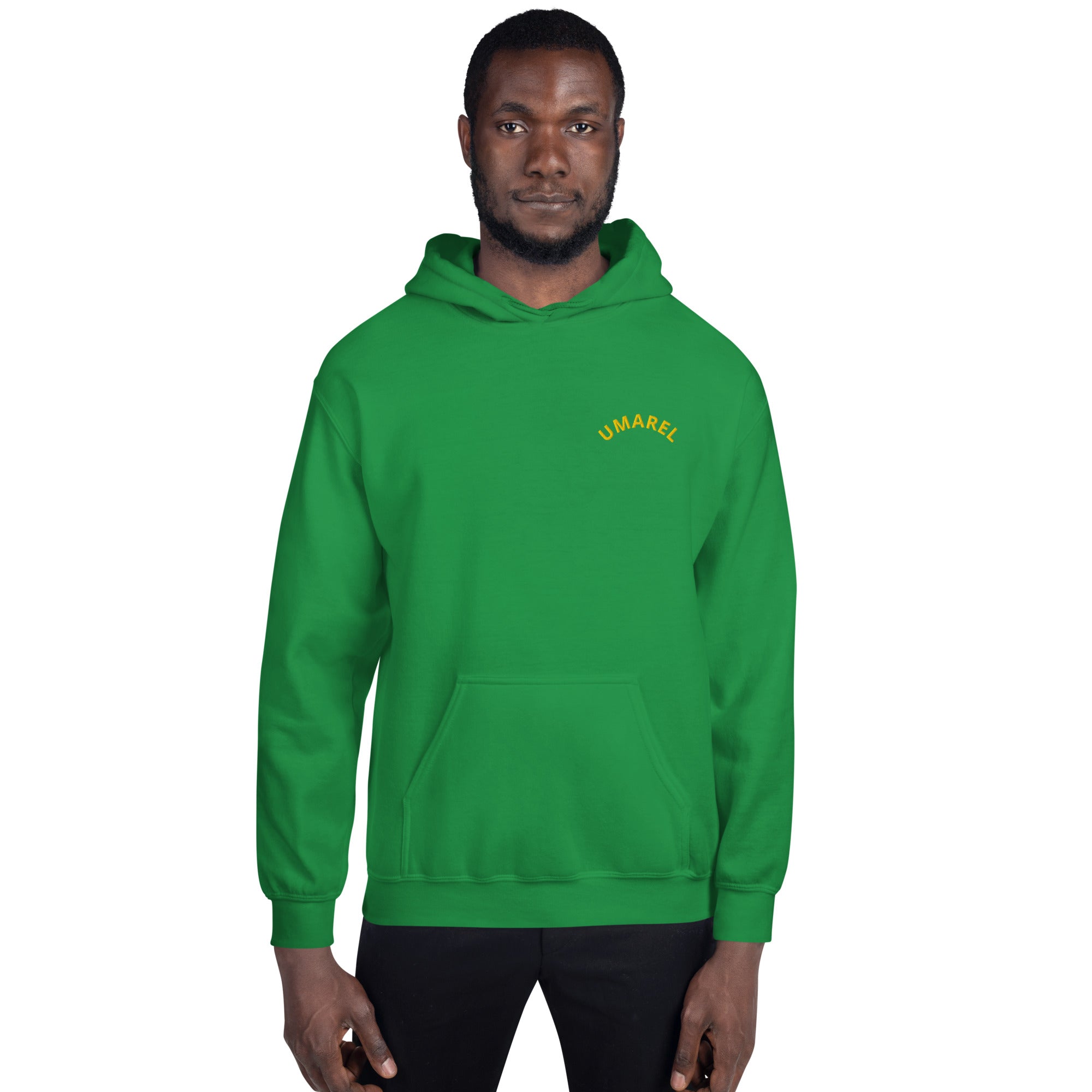 Felpa Ricamata Unisex – Morbida con Cappuccio e Tasca Frontale – Stile Streetwear – Umarel