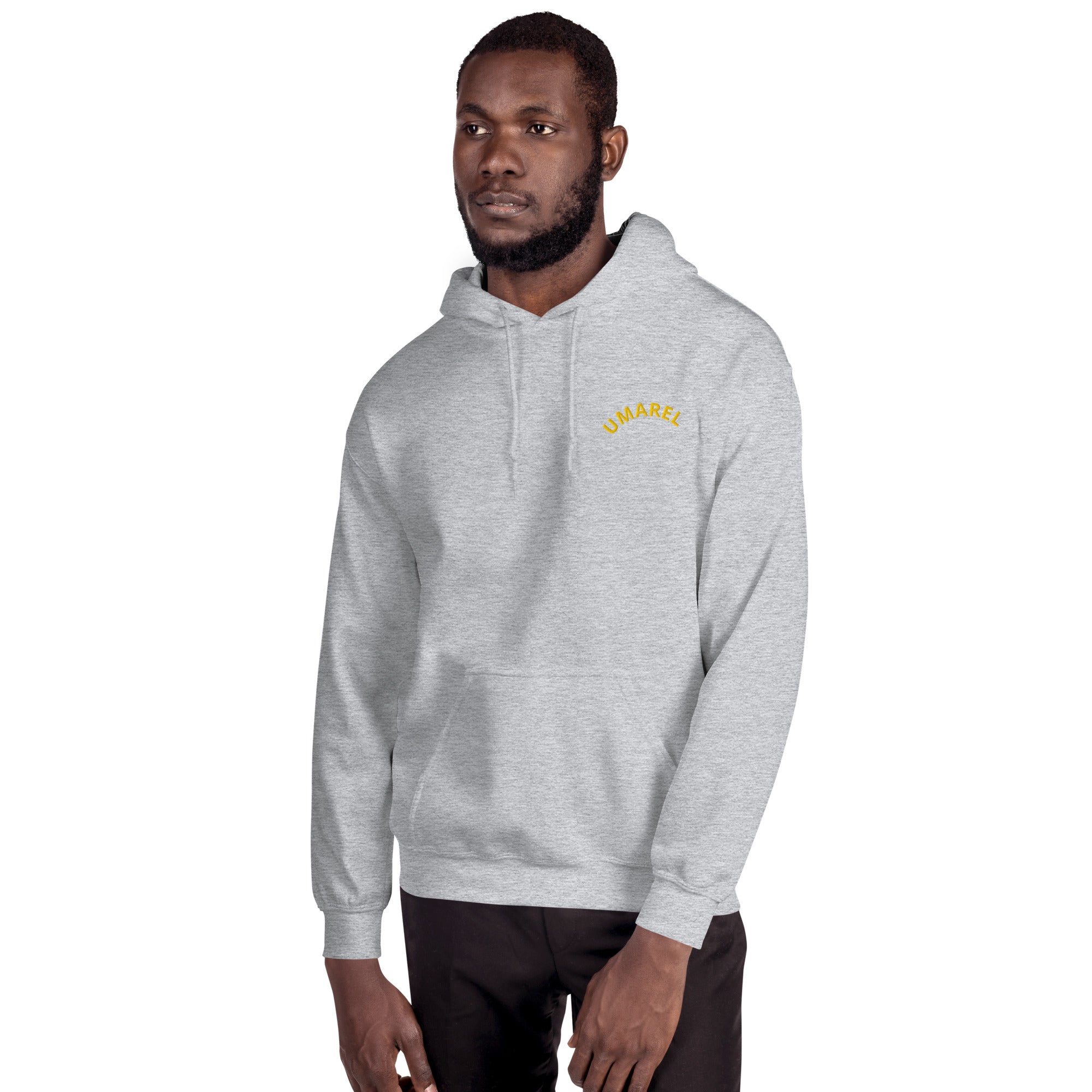 Felpa Ricamata Unisex – Morbida con Cappuccio e Tasca Frontale – Stile Streetwear – Umarel