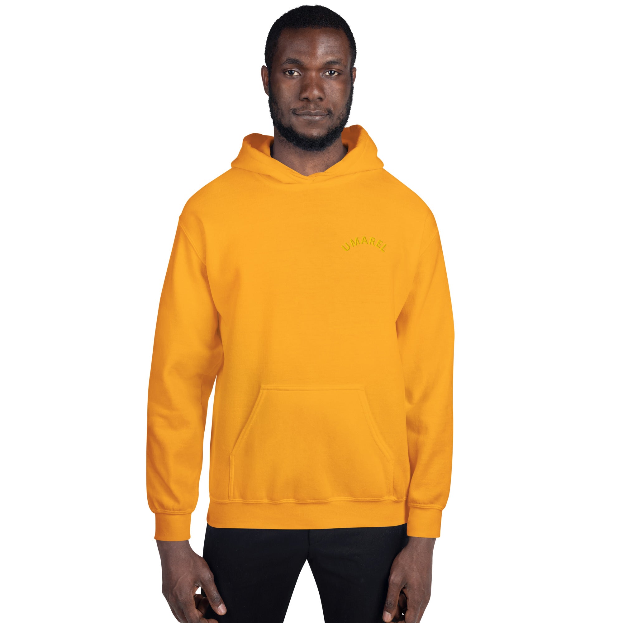 Felpa Ricamata Unisex – Morbida con Cappuccio e Tasca Frontale – Stile Streetwear – Umarel