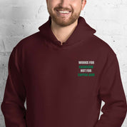 Felpa Ricamata Unisex – Morbida con Cappuccio e Tasca Frontale – Stile Streetwear – Works For Cashflow No Capital Gain White