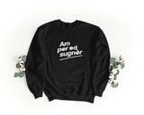 Unisex Embroidered Crewneck Sweatshirt – Soft and Comfortable – Am per ed Sugnèr Design