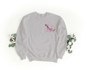 Felpa Ricamata Unisex a Girocollo – Morbida e Confortevole – Design Cherry Blossom-Biiply