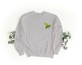 Sudadera Unisex Bordada con Cuello Redondo – Suave y Cómoda – Diseño Double Leaf