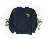 Sudadera Unisex Bordada con Cuello Redondo – Suave y Cómoda – Diseño Double Leaf
