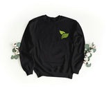 Sudadera Unisex Bordada con Cuello Redondo – Suave y Cómoda – Diseño Double Leaf