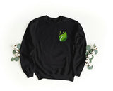 Sudadera Bordada Unisex con Cuello Redondo – Suave y Cómoda – Diseño Hoja