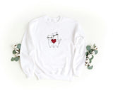Sudadera Bordada Unisex con Cuello Redondo – Suave y Cómoda – Diseño Gatos con Corazón
