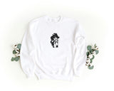 Felpa Ricamata Unisex a Girocollo – Morbida e Confortevole – Design Goku + Chichi Bacio