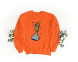 Unisex Crewneck Embroidered Sweatshirt – Soft and Comfortable – Homer Design