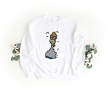 Unisex Crewneck Embroidered Sweatshirt – Soft and Comfortable – Homer Design