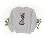 Unisex Crewneck Embroidered Sweatshirt – Soft and Comfortable – Homer Design