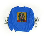 Felpa Ricamata Unisex a Girocollo – Morbida e Confortevole – Design Joker-Biiply
