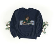Felpa Ricamata Unisex a Girocollo – Morbida e Confortevole – Design Levi attack of titans-Biiply