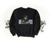 Felpa Ricamata Unisex a Girocollo – Morbida e Confortevole – Design Levi attack of titans-Biiply