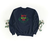 Ricamo Personalizzato - Felpa Ricamata Unisex – Morbida – Stile Streetwear – Merry Grinch-Biiply