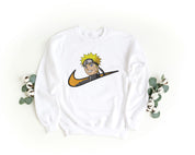 Felpa Ricamata Unisex a Girocollo – Morbida e Confortevole – Design Naruto-Biiply