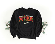 Ricamo Personalizzato - Felpa Ricamata Unisex – Morbida – Stile Streetwear – Nike Grinch-Biiply
