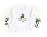 Sudadera Bordada Unisex con Cuello Redondo – Suave y Cómoda – Diseño Nike Grinch Face