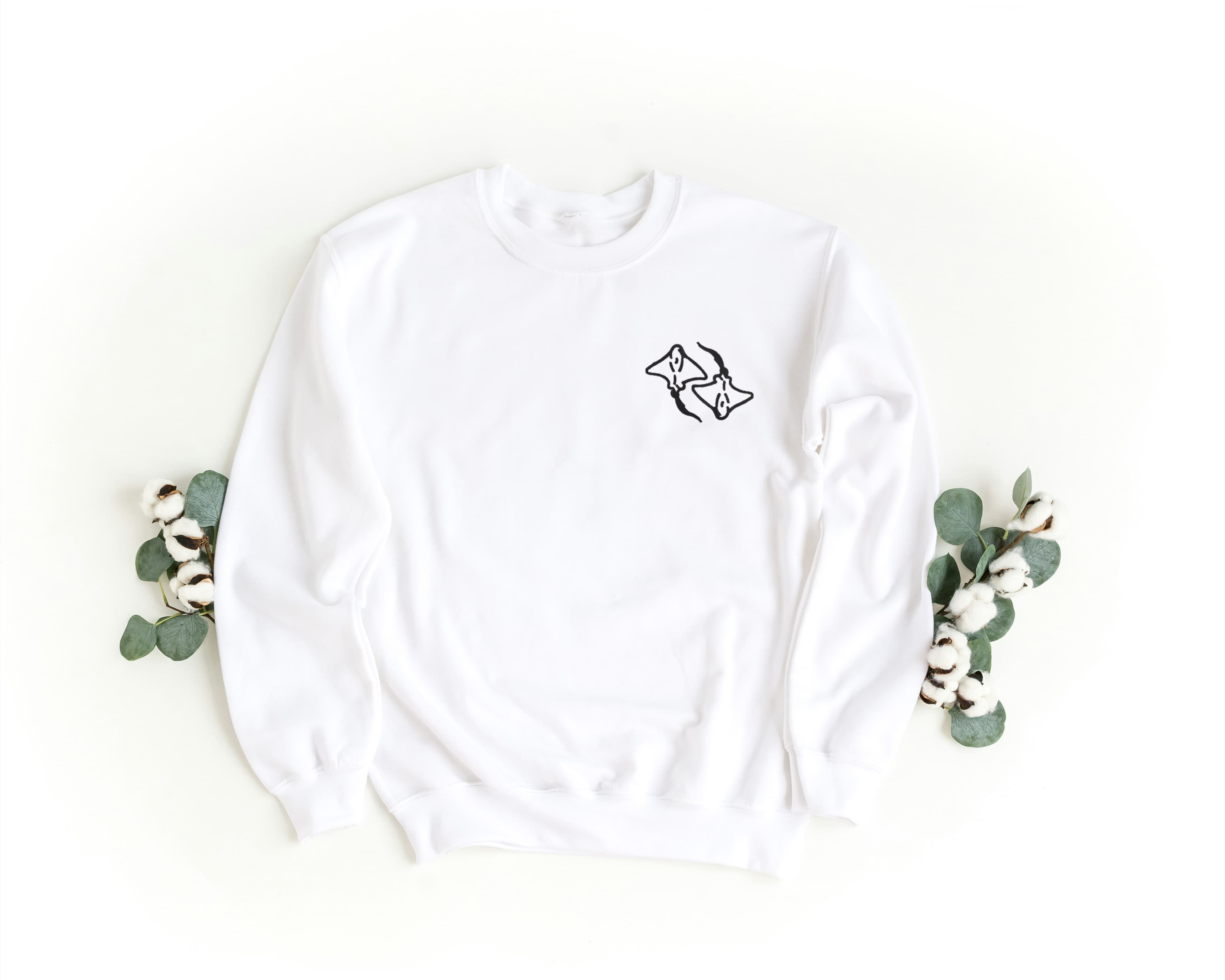 Felpa Ricamata Unisex a Girocollo – Morbida e Confortevole – Design Razze inseparabili-Biiply
