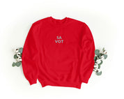 Felpa Ricamata Unisex a Girocollo – Morbida e Confortevole – Design Sa vot-Biiply