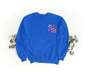 Felpa Ricamata Unisex a Girocollo – Morbida e Confortevole – Design Sakura-Biiply