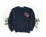 Sudadera Bordada Unisex con Cuello Redondo – Suave y Cómoda – Diseño Sakura