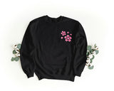 Sudadera Bordada Unisex con Cuello Redondo – Suave y Cómoda – Diseño Sakura