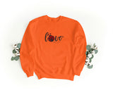 Felpa Ricamata Unisex a Girocollo – Morbida e Confortevole – Design Scritta Love Con Coccinella