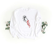 Felpa Ricamata Unisex a Girocollo – Morbida e Confortevole – Design Skelethon Love-Biiply