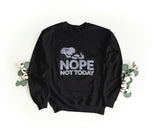 Unisex Crewneck Embroidered Sweatshirt – Soft and Comfortable – Snoopie Not Today Design