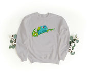 Felpa Ricamata Unisex a Girocollo – Morbida e Confortevole – Design Swoosh + Balbasaur-Biiply
