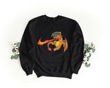 Felpa Ricamata Unisex a Girocollo – Morbida e Confortevole – Design Swoosh  + Charizard