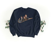 Felpa Ricamata Unisex a Girocollo – Morbida e Confortevole – Design Swoosh Harry Potter-Biiply