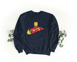 Sudadera Bordada Unisex con Cuello Redondo – Suave y Cómoda – Diseño Swoosh Ironman