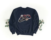 Felpa Ricamata Unisex a Girocollo – Morbida e Confortevole – Design Swoosh Ken Kaneki-Biiply