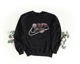 Felpa Ricamata Unisex a Girocollo – Morbida e Confortevole – Design Swoosh Ken Kaneki