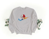 Felpa Ricamata Unisex a Girocollo – Morbida e Confortevole – Design Swoosh Todoroki