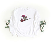 Felpa Ricamata Unisex a Girocollo – Morbida e Confortevole – Design Swoosh Vanda-Biiply