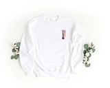 Unisex Crewneck Embroidered Sweatshirt – Soft and Comfortable – Love Thermometer Design
