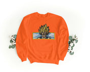 Felpa Ricamata Unisex a Girocollo – Morbida e Confortevole – Design Vegeta Super Sayan-Biiply