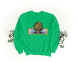 Felpa Ricamata Unisex a Girocollo – Morbida e Confortevole – Design Vegeta Super Sayan