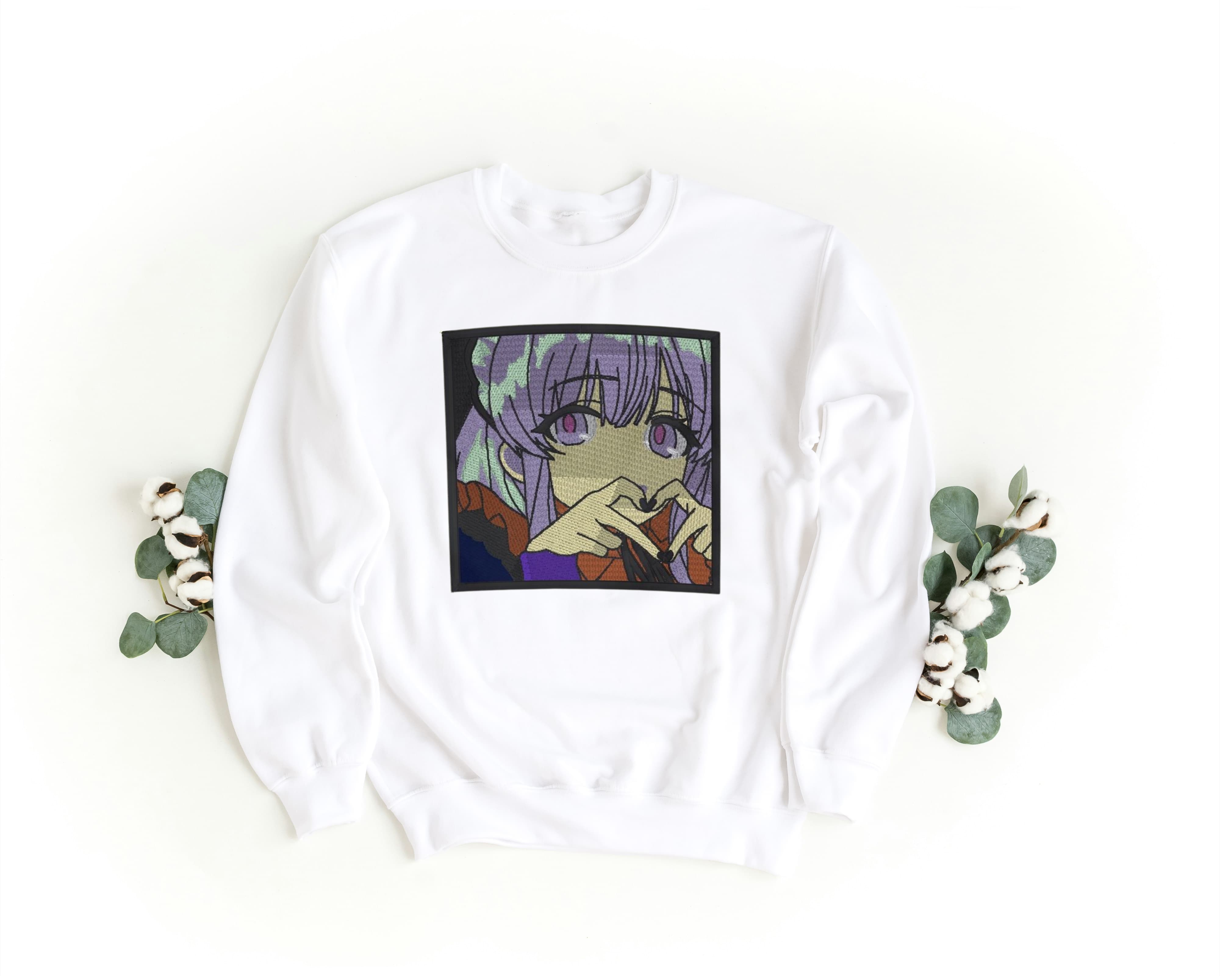 Felpa Ricamata Unisex a Girocollo – Morbida e Confortevole – Design Yuzuki-Biiply