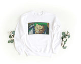 Sudadera Bordada Unisex con Cuello Redondo – Suave y Cómoda – Diseño Zoro Eyes & Smile