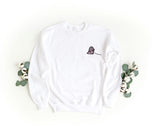 Unisex Crewneck Embroidered Sweatshirt for Him and Her – Soft and Comfortable – Dino and Dina Design