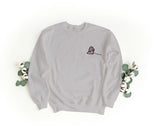 Unisex Crewneck Embroidered Sweatshirt for Him and Her – Soft and Comfortable – Dino and Dina Design